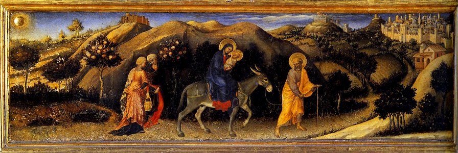 Gentile da Fabriano - Rest during the Flight into Egypt - WGA08544