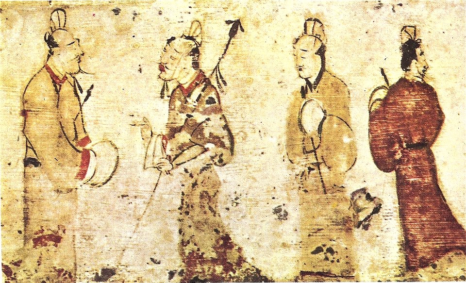 Gentlemen in conversation, Eastern Han Dynasty