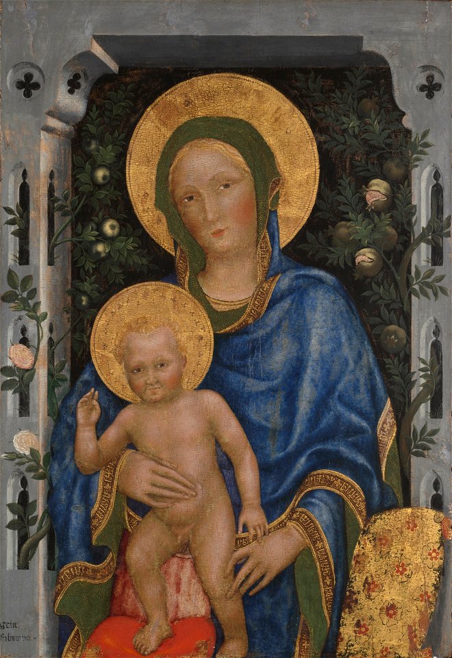Gentile da fabriano, madonna col bambino, yale