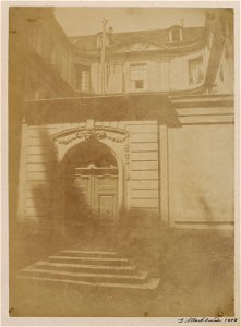 Genève, maison Mallet - entrée rue du Cloître