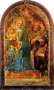 Gentile da fabriano, madonna di orvieto prima del restauro