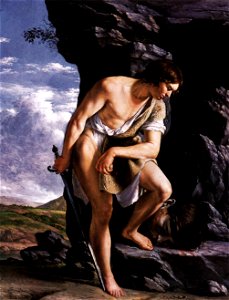 Gentileschi, Orazio-David Contemplating the Head of Goliath-c.1610