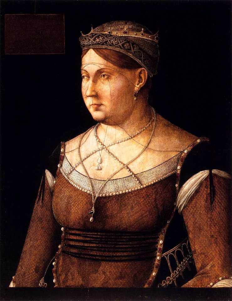 Gentile Bellini - Portrait of Caterina Cornaro, Queen of Cyprus - WGA1609