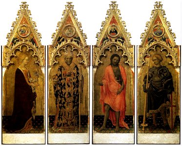 Gentile da Fabriano - Four Saints of the Poliptych Quaratesi - WGA8553