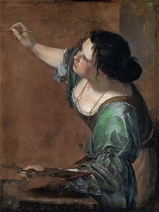Self-portrait as the Allegory of Painting (La Pittura) - Artemisia GentileschiFXD