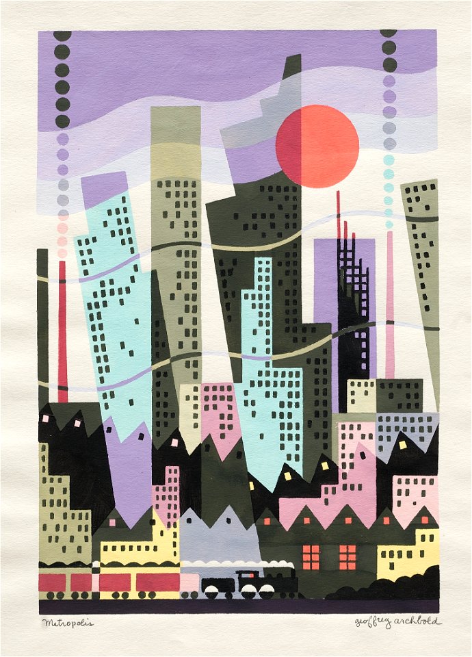 Geoffrey Charles Archbold (American, 1902-1938) - Metropolis - 1934.170 - Cleveland Museum of Art