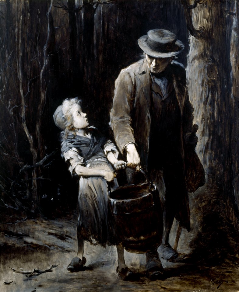 Geoffroy, Jean - Jean Valjean et Cosette - 230 - Maison de Victor Hugo