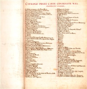 Geografia tavole moderne di geografia de la maggior parte del mondo di diversi avtori raccolte et messe secondo l'ordine di Tolomeo con i disegni di molte città et fortezze di diverse provintie LOC 2006629143-1