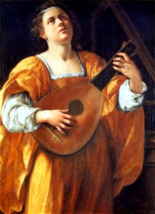 Artemisia Gentileschi - St Cecilia Playing a Lute - WGA08561