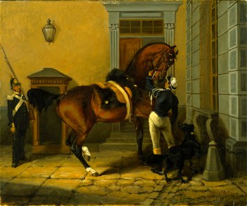 Gentleman, the Favourite Horse of King Carl XV of Sweden (Johan (John) Georg Arsenius) - Nationalmuseum - 21787