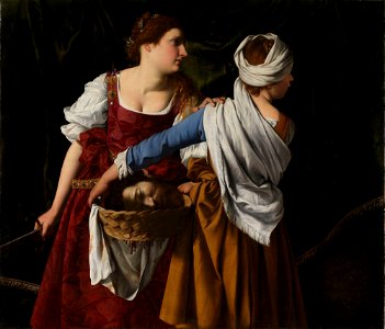 Orazio Gentileschi, Artemisia Gentileschi - Judith and her Maidservant with the Head of Holofernes - NG.M.02073 - National Museum of Art, Architecture and Design