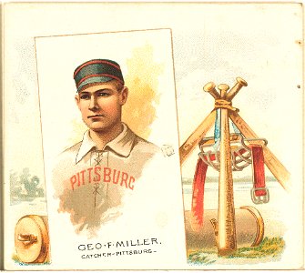 Geo. F. Miller, Pittsburgh Alleghenys, baseball card portrait LCCN2007680736