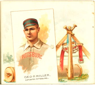 Geo. F. Miller, Pittsburgh Alleghenys, baseball card portrait LCCN2007680736