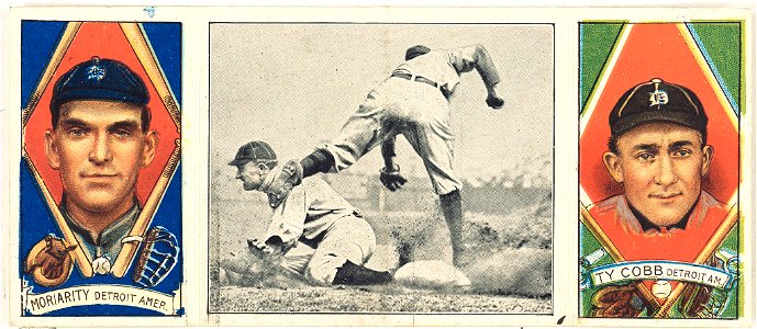 Geo. Moriarty-Ty Cobb, Detroit Tigers, baseball card portrait LCCN2008678452