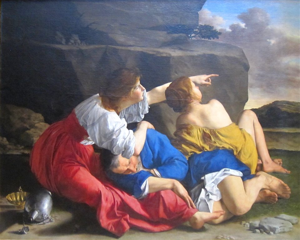 Orazio Gentileschi- Lot and his Daughters