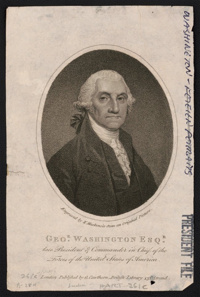 Geoe. Washington Esqr. - engraved by K. Mackenzie from an original picture. LCCN2013645315