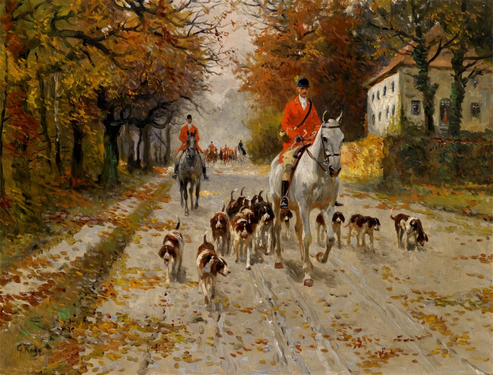 Georg Carl Koch Aufbruch zur Jagd