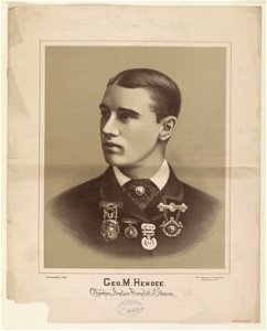 Geo. M. Hendee. Champion amateur bicyclist of America LCCN2003680692