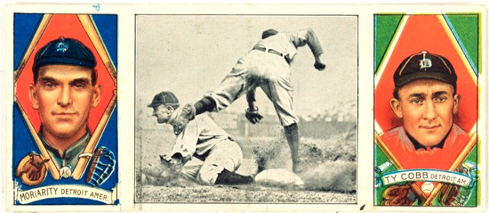 Geo. Moriarty-Ty Cobb, Detroit Tigers, baseball card portrait LCCN2008678452