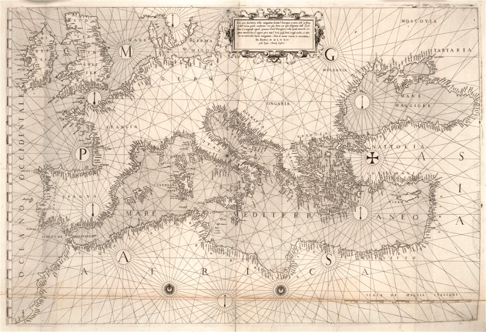 Geografia tavole moderne di geografia de la maggior parte del mondo di diversi avtori raccolte et messe secondo l'ordine di Tolomeo con i disegni di molte città et fortezze di diverse provintie LOC 2006629143-7