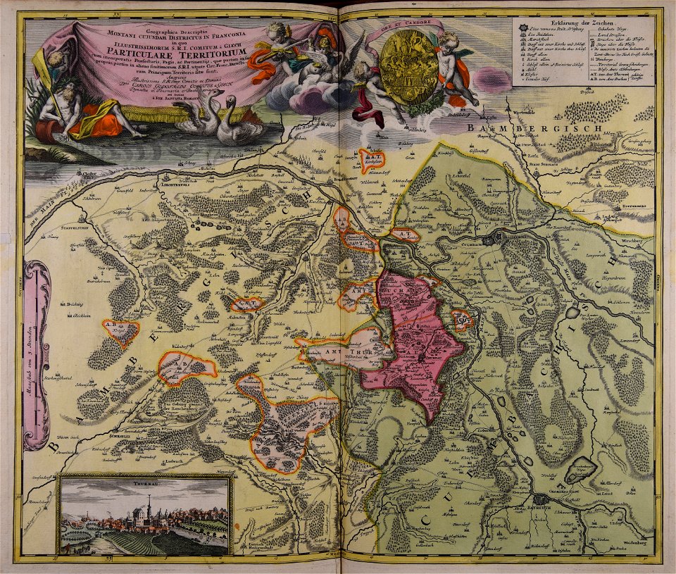 Geographica descriptio montani cujusdam districtus in Franconia - CBT 5876492