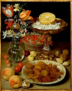 Georg Flegel - Dessertstilleben mit Blumenstrauß - GG 9864 - Kunsthistorisches Museum