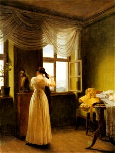 Georg Friedrich Kersting - At the Mirror - WGA12123