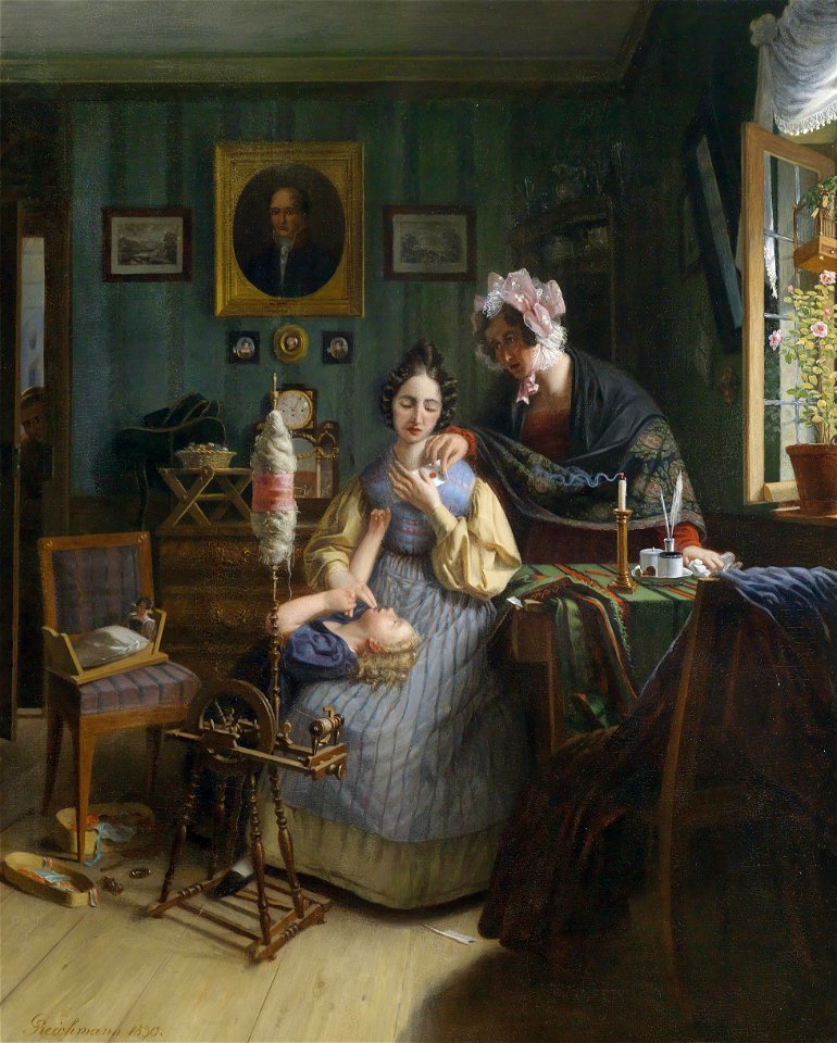 Georg Friedrich Reichmann Die belauschte Spinnerin 1830