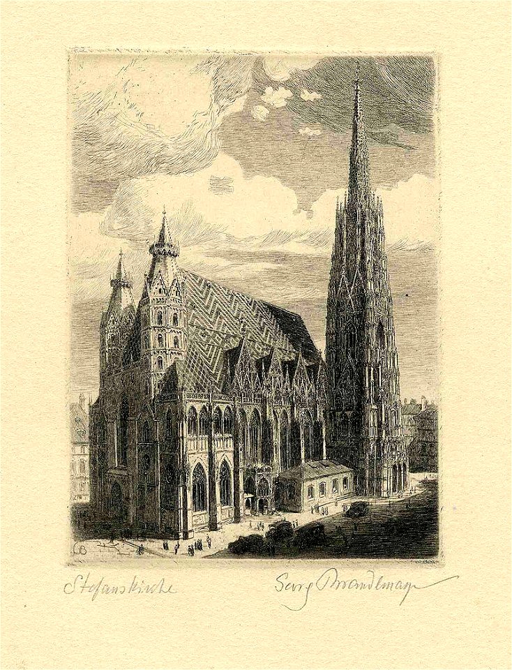 Georg Brandlmayr Stefanskirche in Wien 20Jh ubs G 1483 II