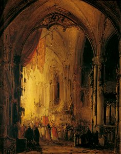 Georg Gillis van Haanen - Prozession in einer Kathedrale - 4053 - Österreichische Galerie Belvedere