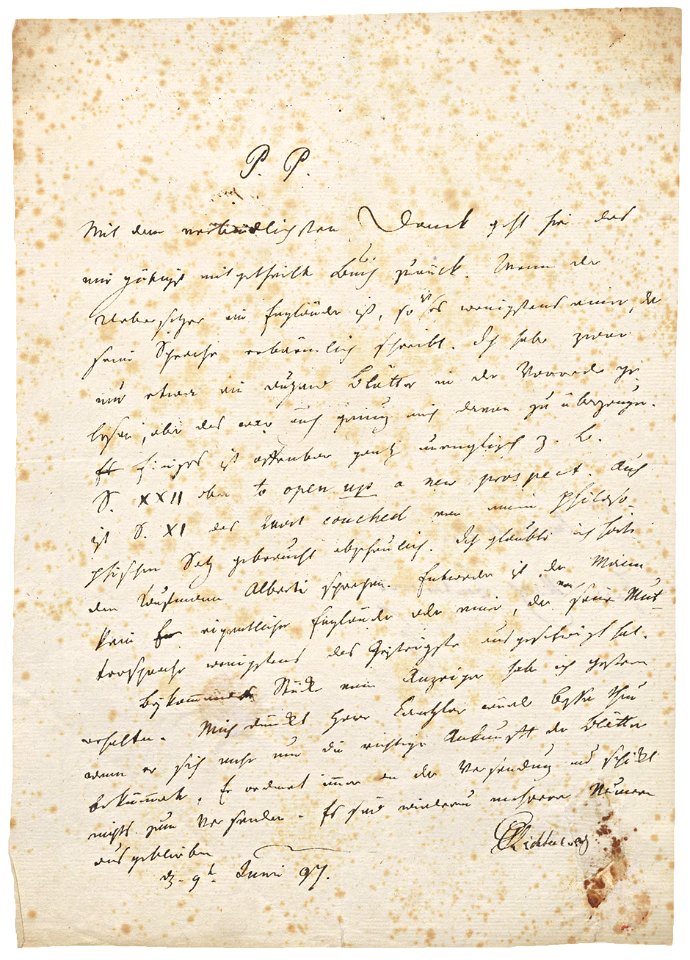 Georg Christoph Lichtenberg an Friedrich Bouterwek 1797-06-09