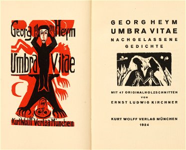 Georg Heym Umbra Vitae Titel