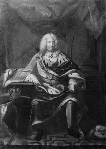 Georg Engelhard Schröder - Fredrik I, 1676-1751, kung av Sverige, lantgreve av Hessen-Kassel - NMGrh 1356 - Nationalmuseum. Free illustration for personal and commercial use.