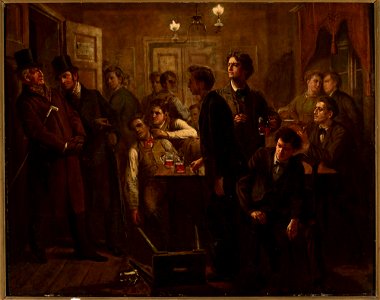 Georg David Salomon Knorr - Scene from a beer-house or a tavern - 188241 MNW - National Museum in Warsaw