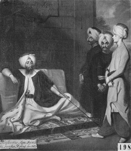 Georg Engelhard Schröder - Mustafa Aga med uppvaktning - NMGrh 498 - Nationalmuseum