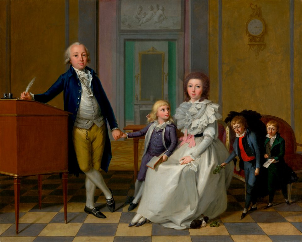 Georg Karl Urlaub - Rodina cisárskeho assesora von Kronegy - O 3456 - Slovak National Gallery