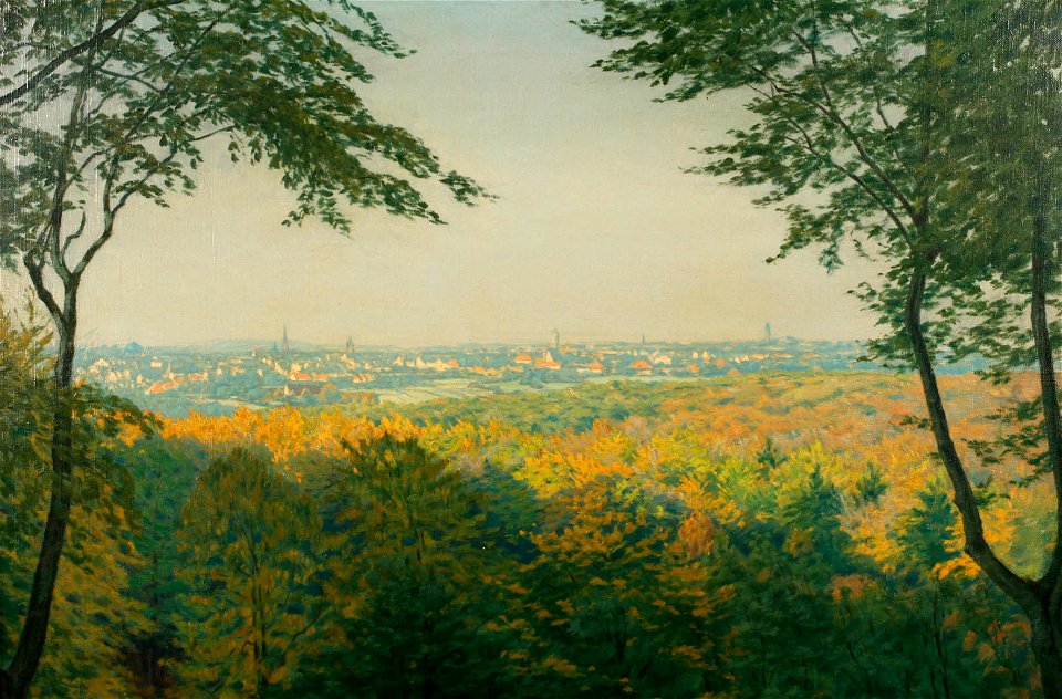 Georg Altheim - Ansicht von Darmstadt, 1924