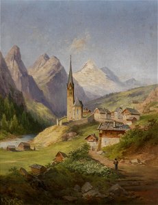 Georg Geyer Blick auf Heiligenblut 1889