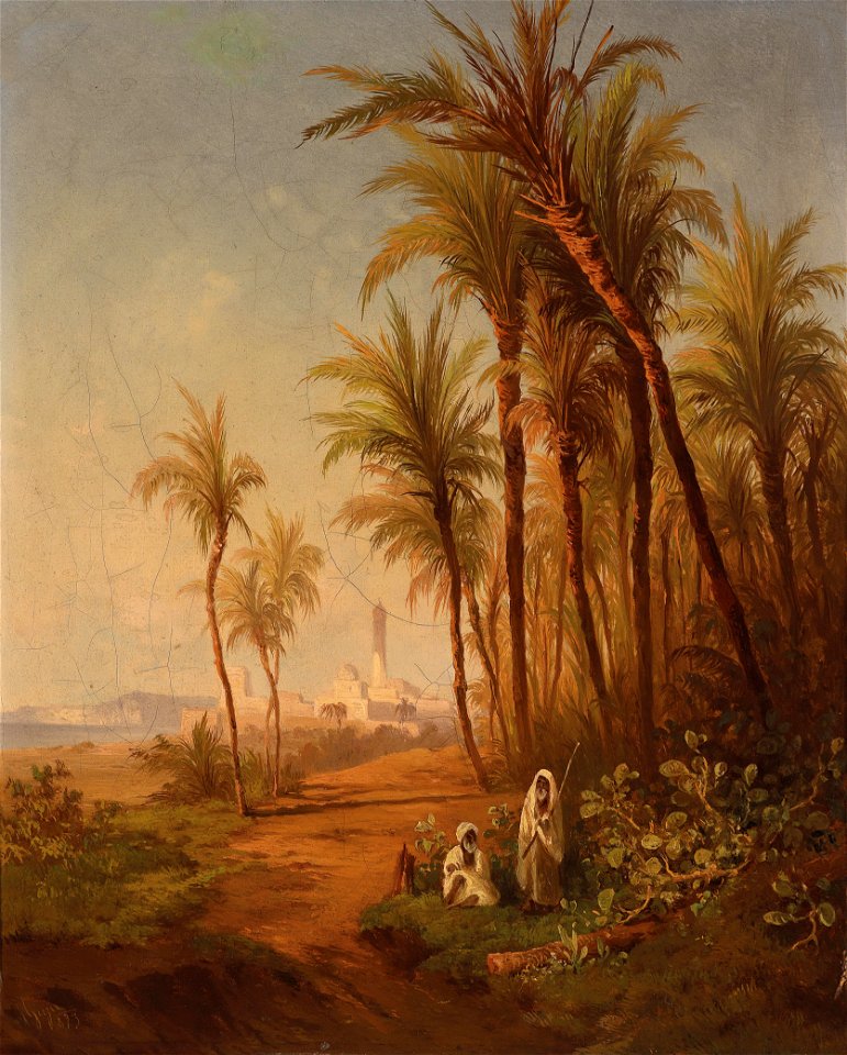 Georg Geyer Pilger an der Küste 1873