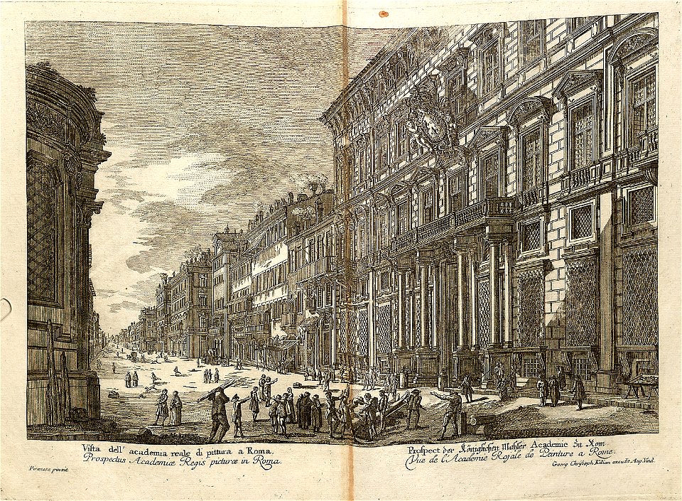 Georg Christoph Kilian Römische Blätter ubs G 0527 II Königliche Malerakademie Rom