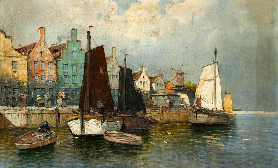 Georg Fischhof Holländischer Hafen