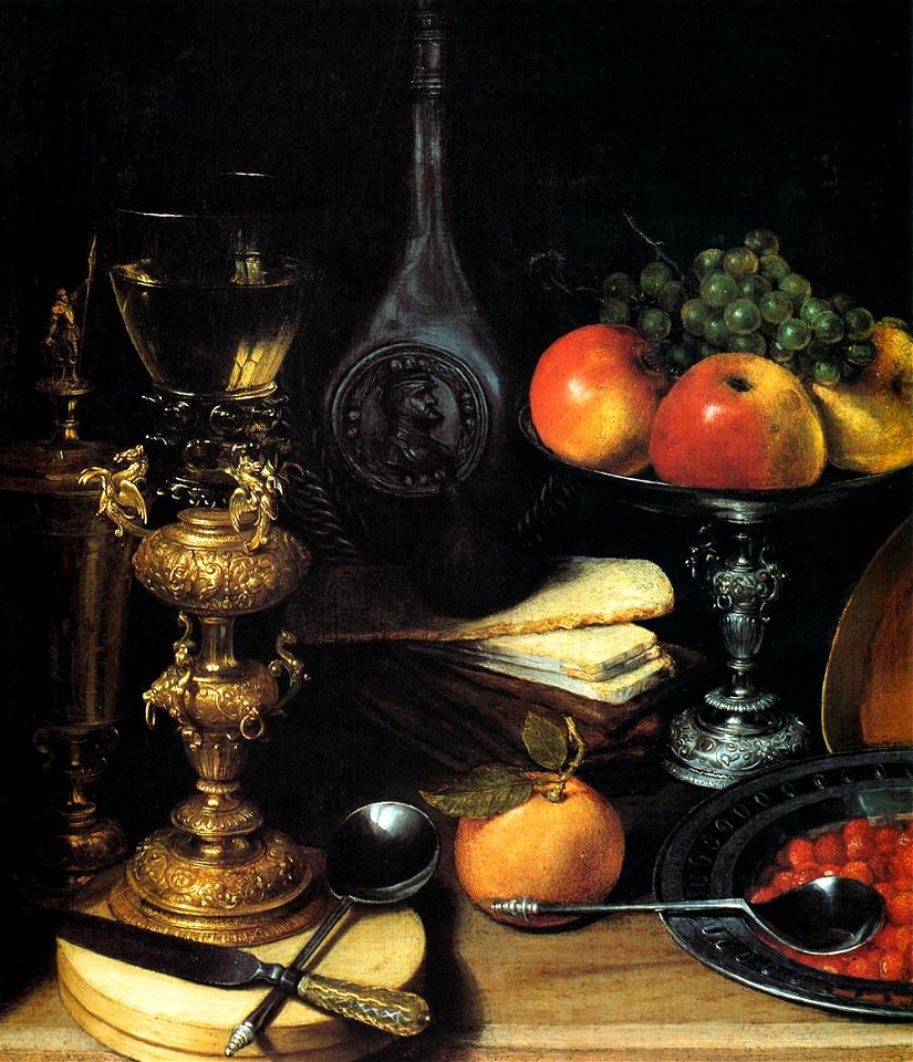 Georg Flegel - Cupboard (detail) - WGA7916