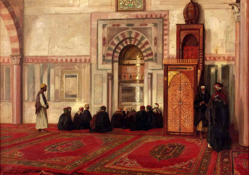 Georg Macco In der Moschee Ibrahim Agha - Kairo 1922