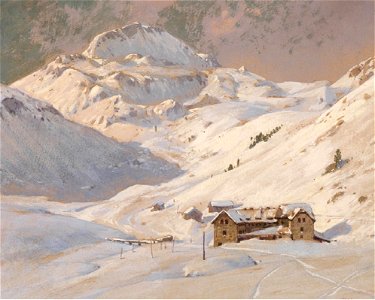 Georg Janny - Seekar House and Mount Seekarspitze