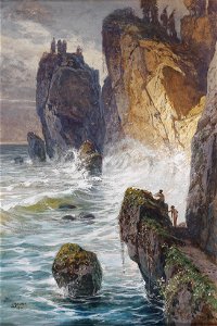Georg Janny Faunen an einer Felsküste 1921