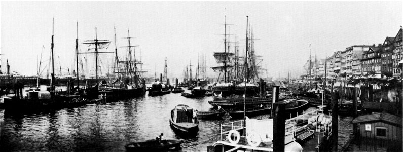 Georg Koppmann and Co. - Panorama des Niederhafens in Hamburg (Zeno Fotografie)
