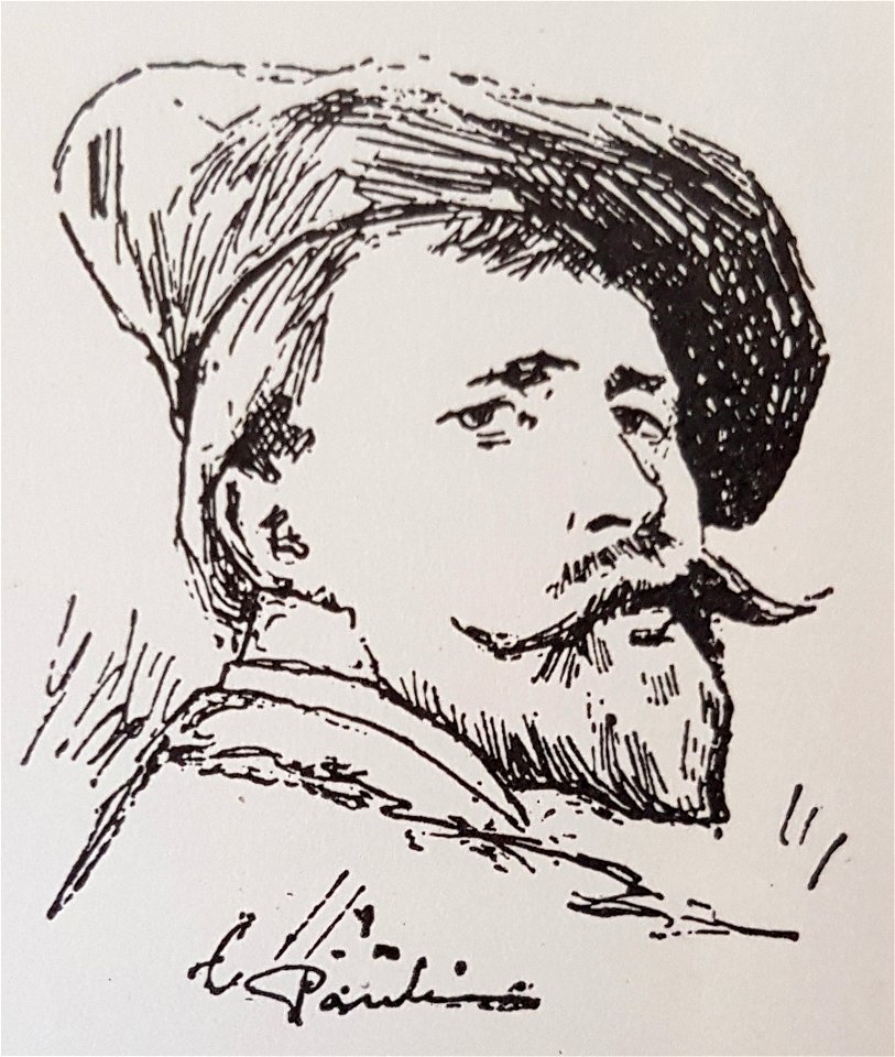 Georg Pauli självporträtt Ny illust tid 1886
