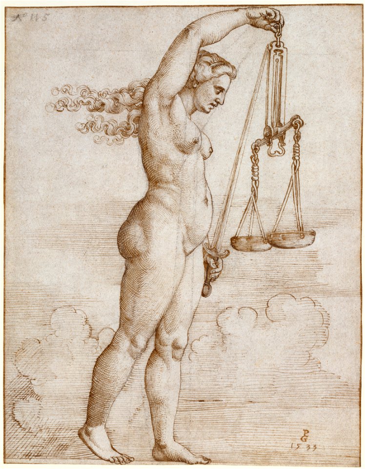 Georg Pencz - Allegorie der Gerechtigkeit
