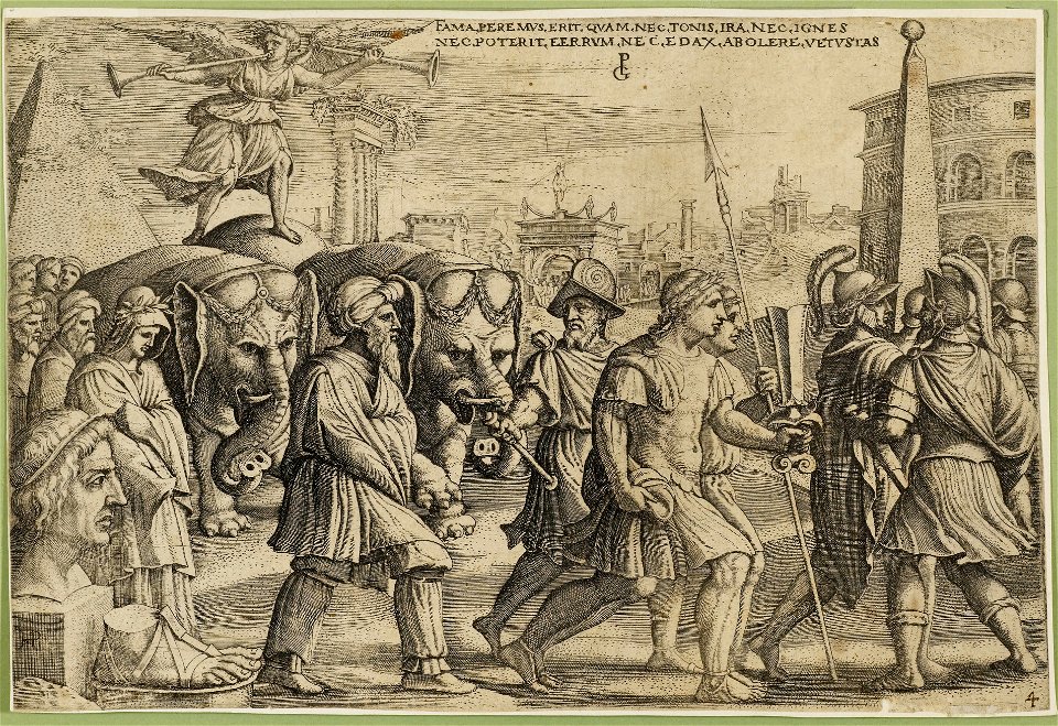 Georg Pencz Triumphe des Petrarca 3 Triumph des Ruhmes