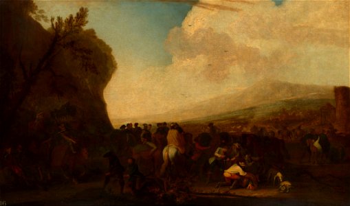 Georg Philipp Rugendas I (1666-1742) - A Foraging Party Departing - RCIN 403936 - Royal Collection